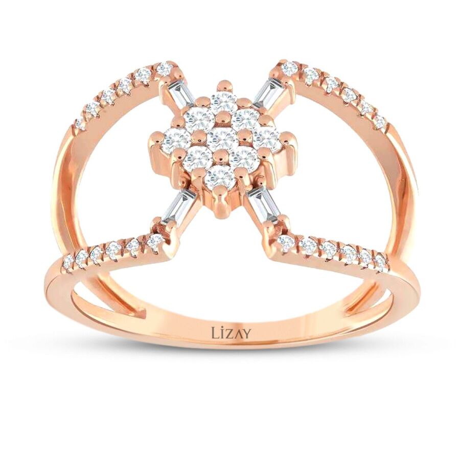 0,39 Carat Diamond Baguette Ring