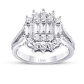 1,36 Carat Diamond Baguette Ring