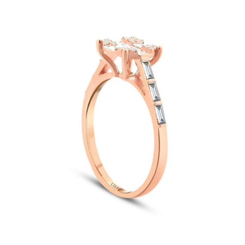 0,47 Carat Diamond Baguette Ring
