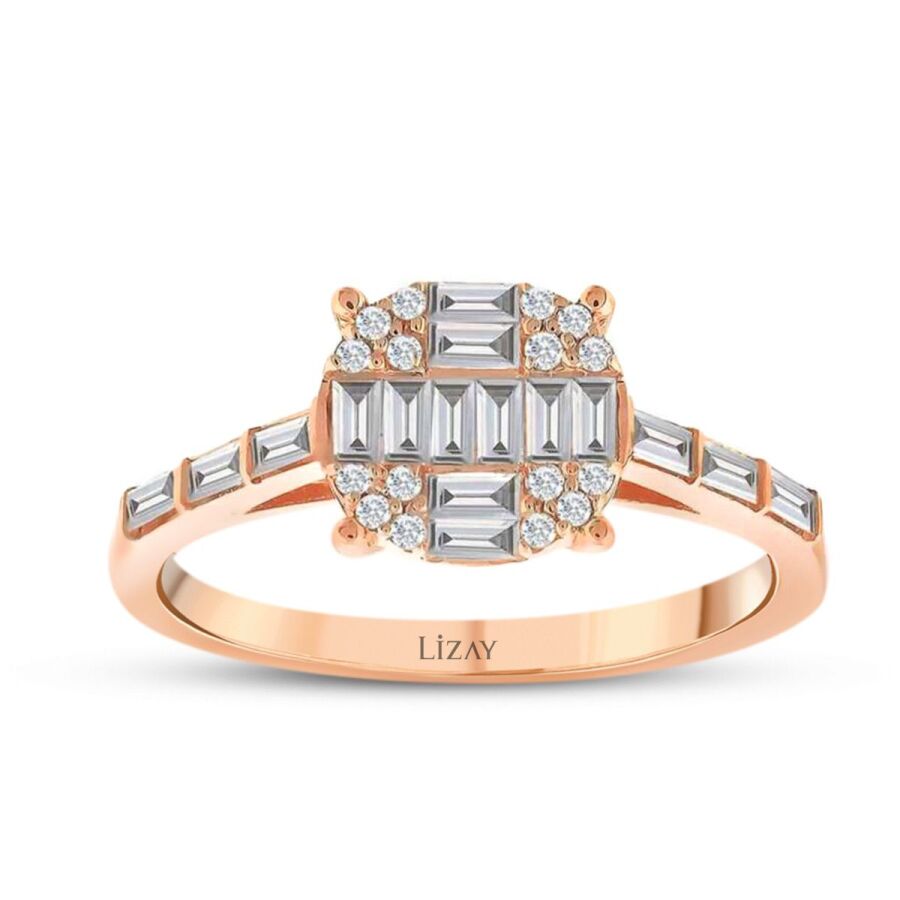 0,47 Carat Diamond Baguette Ring