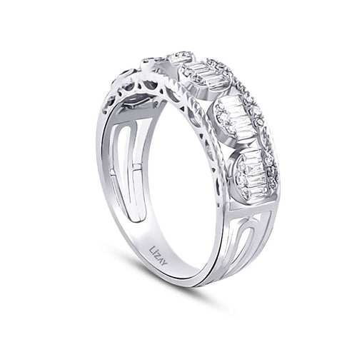 0.45 Carat Diamond Baguette Ring