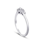 0,21 Carat Diamond Baguette Ring