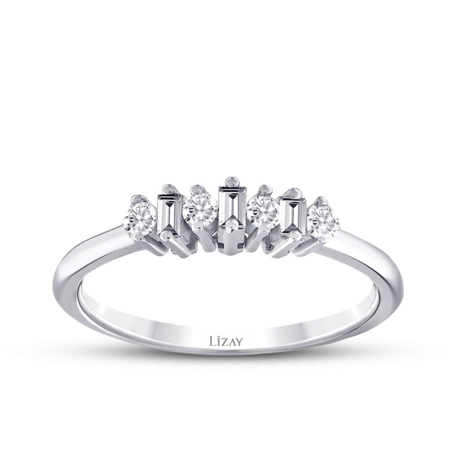 0,23 Carat Diamond Minimal Baguette Ring