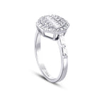 0,58 Carat Diamond Baguette Ring