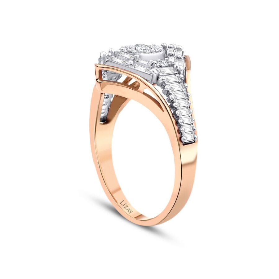 0,67 Carat Diamond Trend Baguette Ring