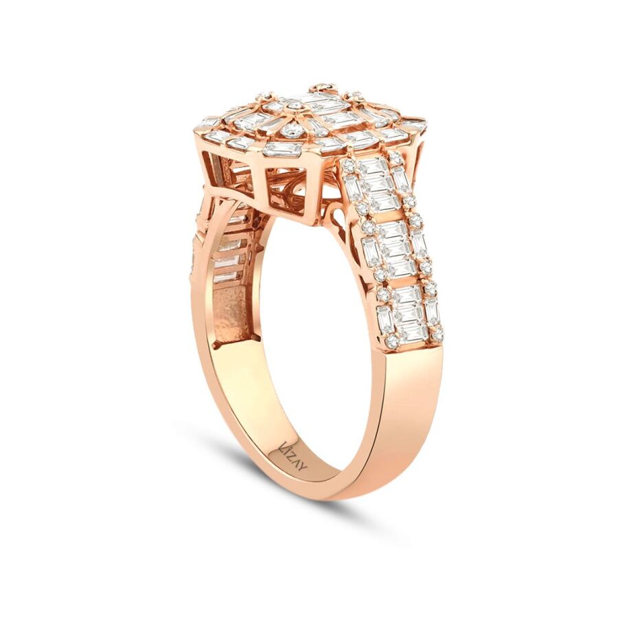 1,39 Carat Diamond Baguette Ring