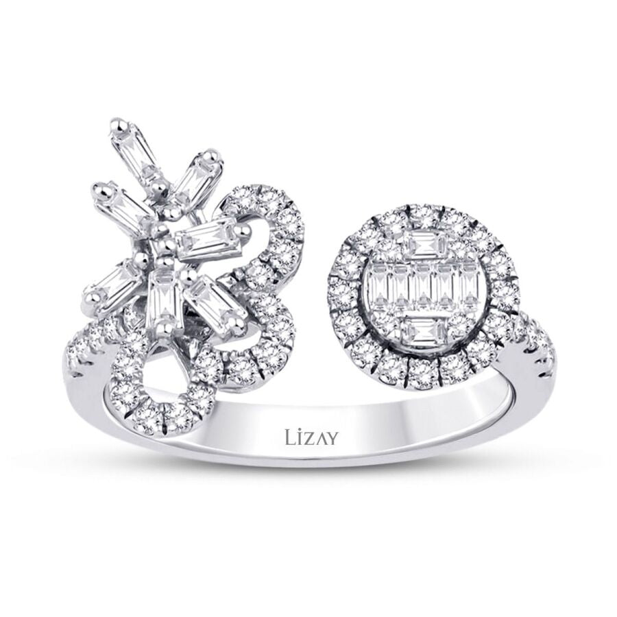 0,57 Carat Diamond Baguette Ring