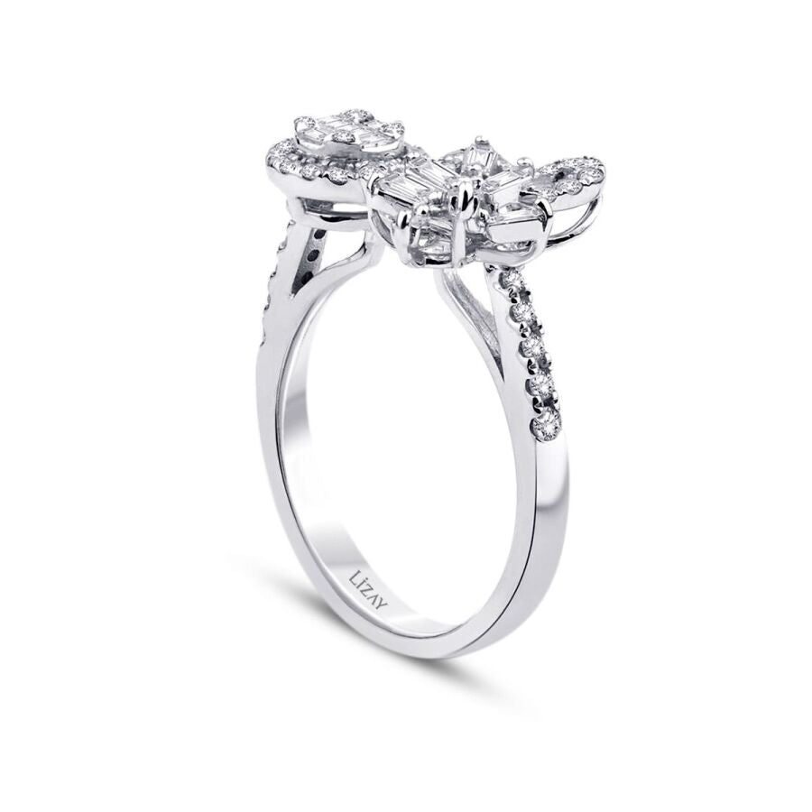 0,57 Carat Diamond Baguette Ring