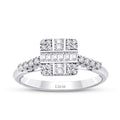 0,34 Carat Diamond Baguette Ring