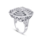 1,98 Carat Diamond Baguette Ring
