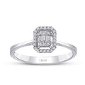 0,19 Carat Diamond Baguette Ring