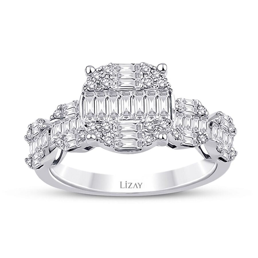 1,14 Carat Diamond Baguette Ring
