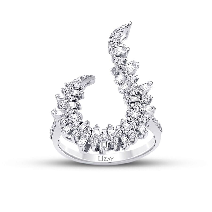 0,68 Carat Diamond Baguette Ring