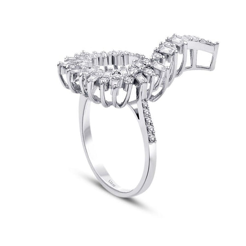 0,68 Carat Diamond Baguette Ring