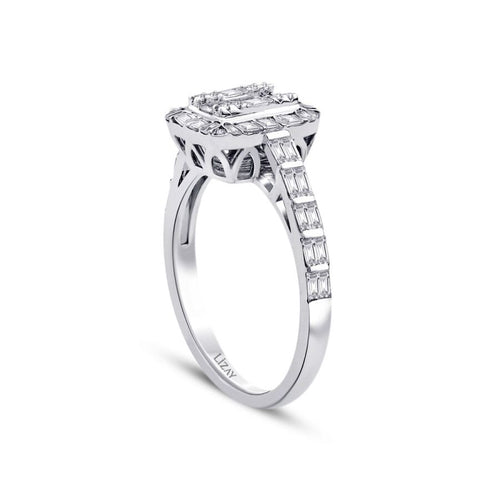 0,71 Carat Diamond Baguette Ring