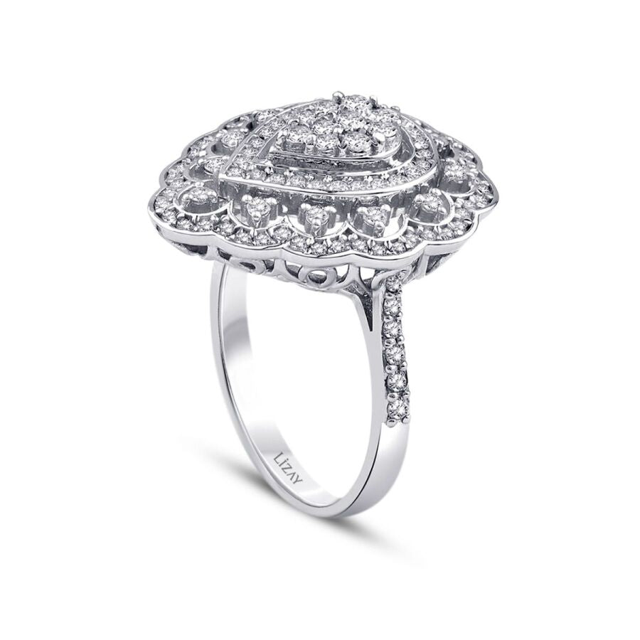 0,73 Carat Diamond Pear Trend Ring