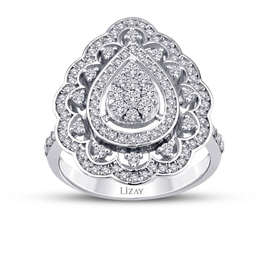 0,73 Carat Diamond Pear Trend Ring