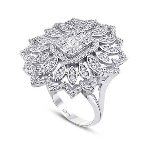 0.99 Carat Diamond Baguette Ring
