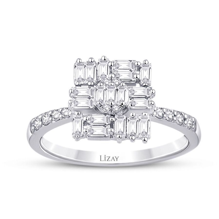 0.47 Carat Diamond Baguette Ring