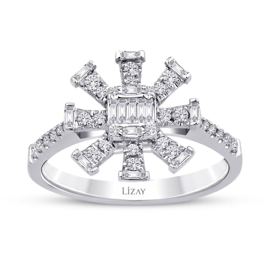0.29 Carat Diamond Baguette Trend Ring