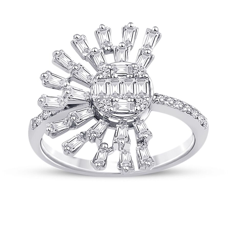 0,79 Carat Diamond Trend Baguette Ring