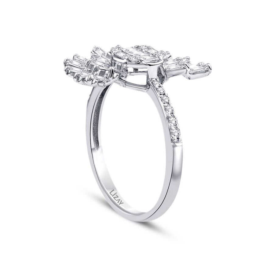 0,79 Carat Diamond Trend Baguette Ring