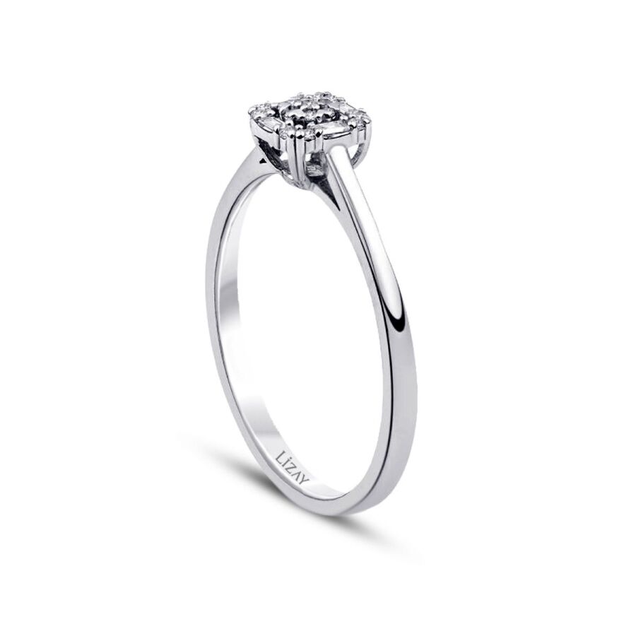0,08 Carat Diamond Baguette Ring
