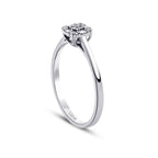 0,08 Carat Diamond Baguette Ring