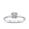 0,08 Carat Diamond Baguette Ring