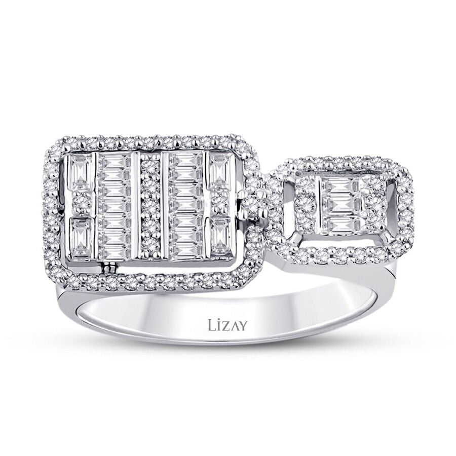 0,41 Carat Diamond Baguette Ring