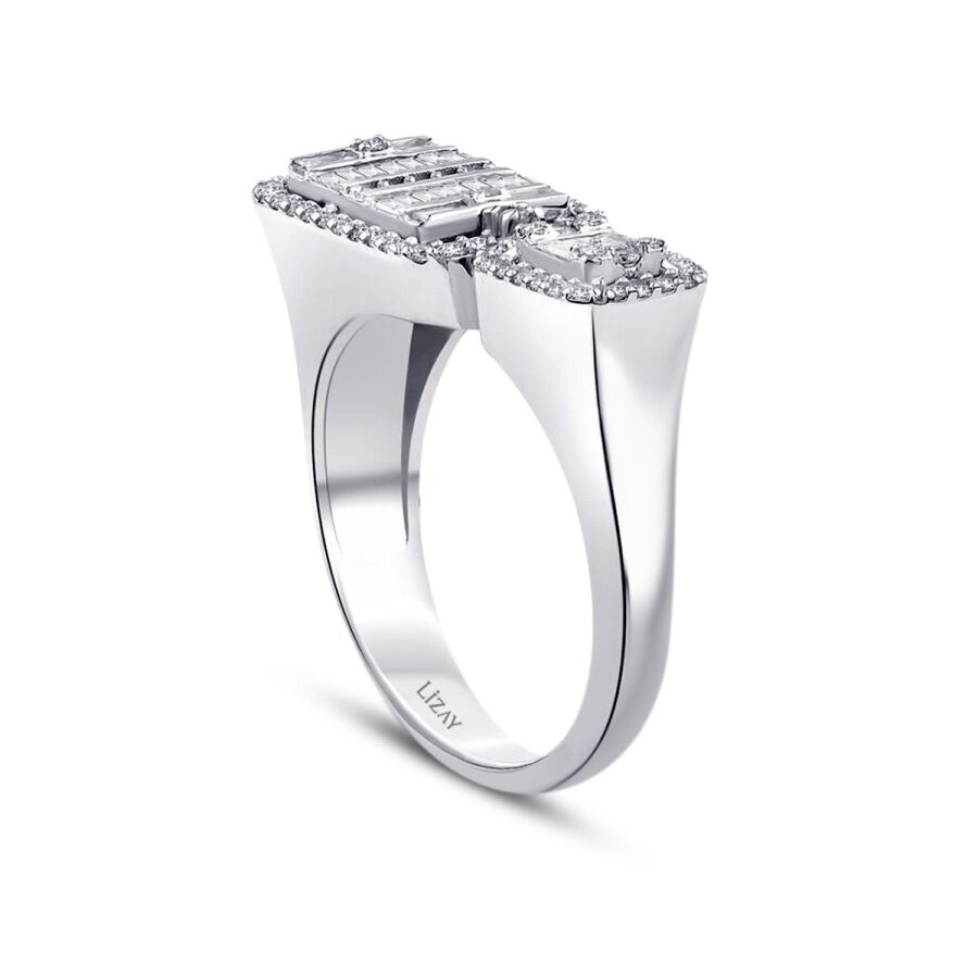 0,41 Carat Diamond Baguette Ring