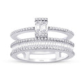 0,77 Carat Diamond Baguette Ring