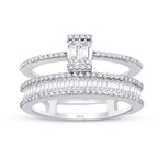 0,77 Carat Diamond Baguette Ring