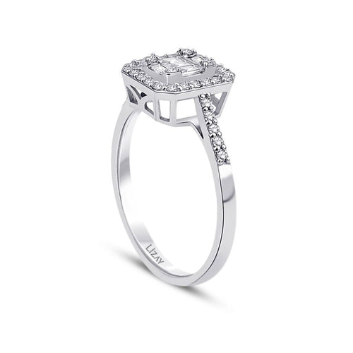 0.39 Carat Diamond Baguette Ring