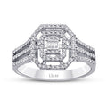 0,31 Carat Diamond Baguette Ring
