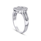 0,31 Carat Diamond Baguette Ring