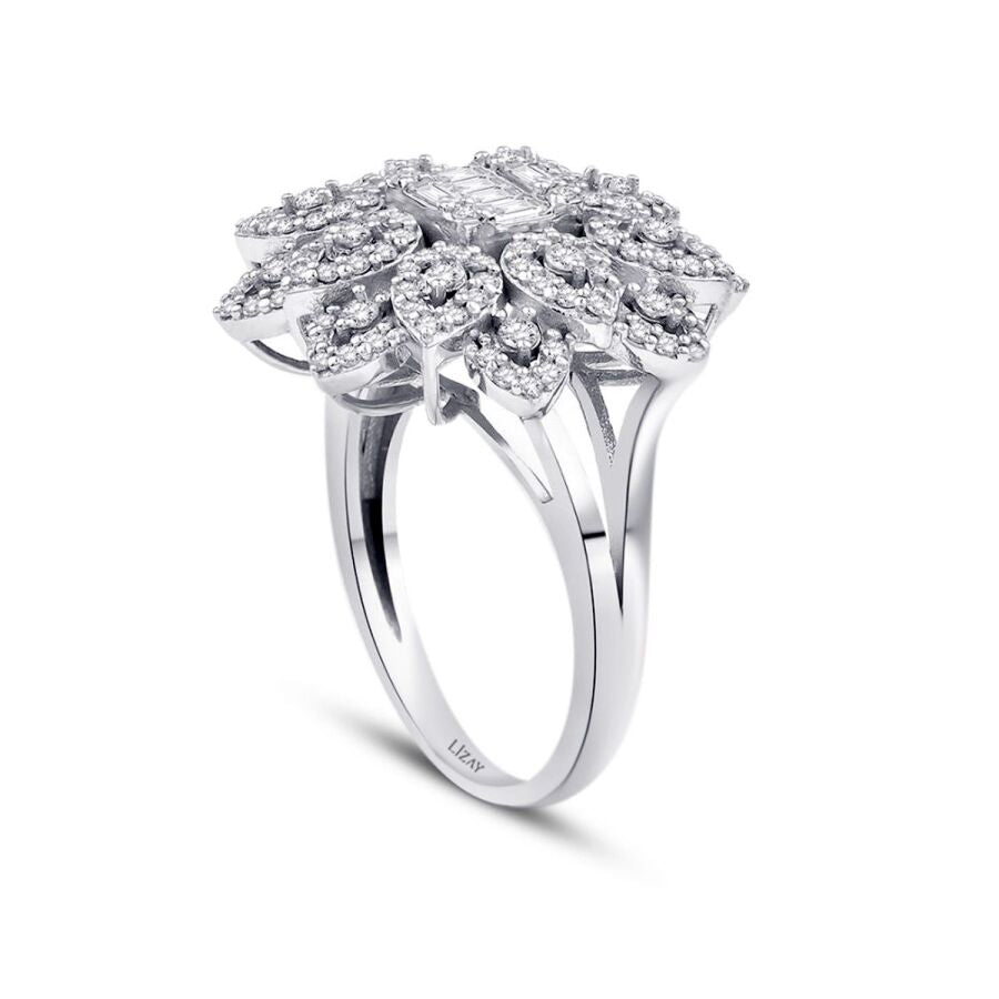 1,04 Carat Diamond Baguette Ring