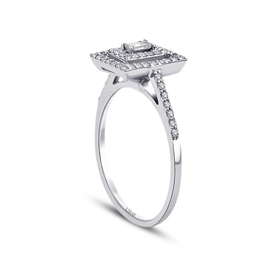 0,35 Carat Diamond Baguette Ring