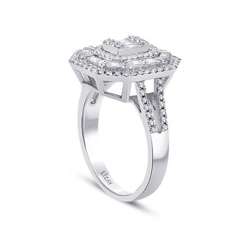 0,74 Carat Diamond Baguette Ring
