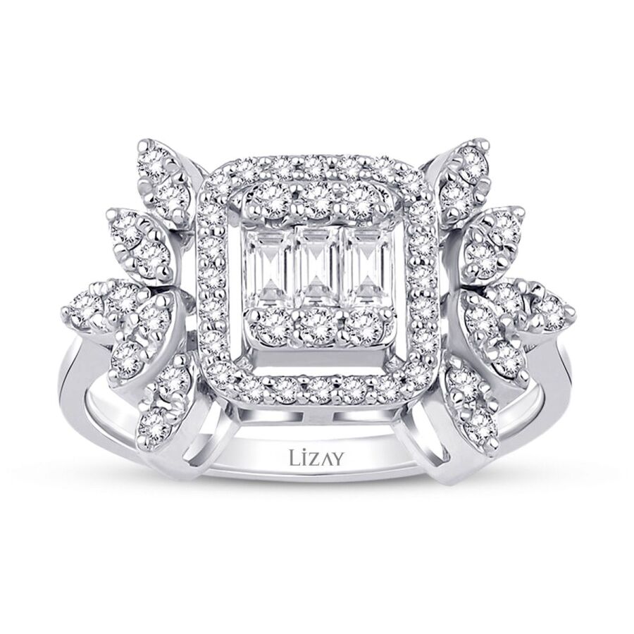 0,58 Carat Diamond Baguette Ring