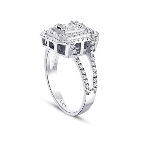 0.55 Carat Diamond Baguette Ring