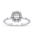 0,12 Carat Diamond Baguette Ring
