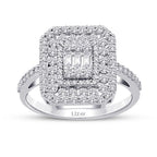 0,74 Carat Diamond Baguette Ring