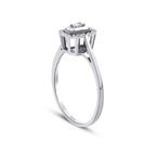 0,04 Carat Diamond Baguette Ring