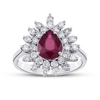 3,07 Carat Diamond Ruby Ring