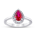 1,44 Carat Diamond Ruby Ring