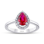 1,44 Carat Diamond Ruby Ring