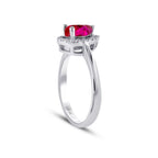 1,44 Carat Diamond Ruby Ring