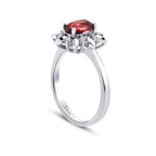 0,69 Carat Diamond Ruby Ring