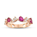 0,95 Carat Diamond Ruby Ring